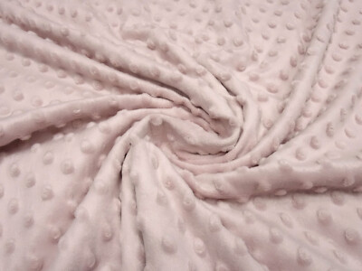 Stoff Flausch Kuschel Fleece Minky mit 3D Bubbels altrosa rosa Kinderstoff
