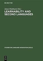 Learnability and second languages | Buch | 9783110130881