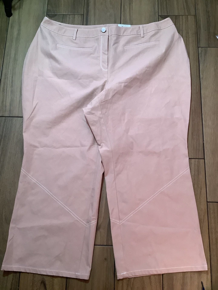 Pantalones al tobillo ALFANI talla grande 20W pierna recta arcilla desnuda Foto 4 de 4