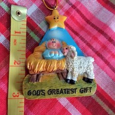 God's Greatest Gift Christmas Ornament Jesus in the Manger