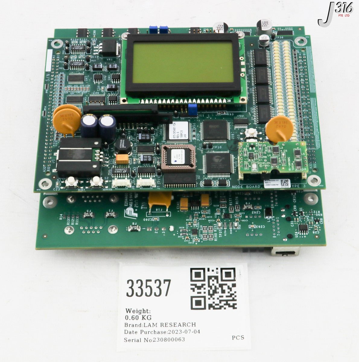 33537 LAM RESEARCH PCB ASSY, NODE 2 MB, PM, HE W/ 810-800256-107