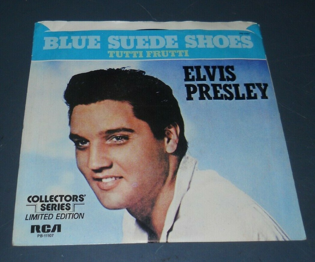 7” EP Elvis Presley Blue UK Original Elvis Presley – Blue Suede Shoes – Vinyl (7