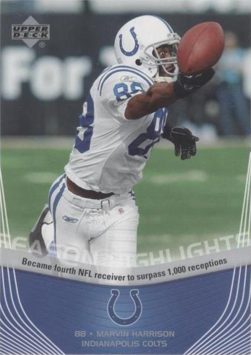 2007 Upper Deck Indianapolis Colts Super Bowl XLI Marvin Harrison #SH5 - 1 of 2