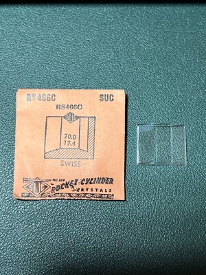 Verre De Montre NOS - SUC RO 370T - 27,8x22,5 Mm - Acrylique - Pour Marques Suisses/américaines