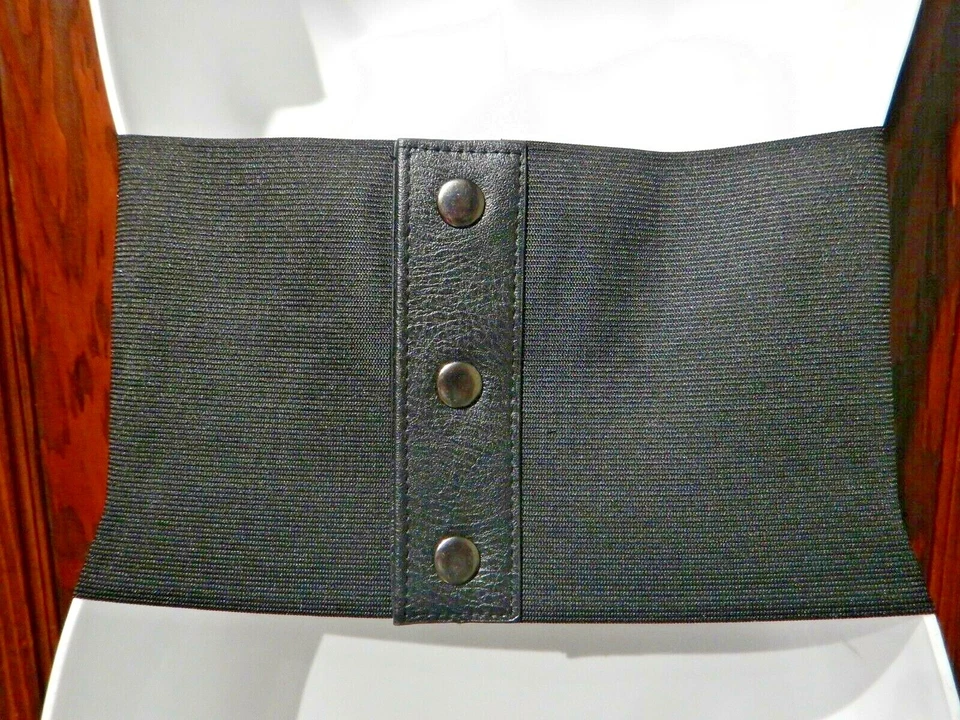 Cinturón corsé 4 hebillas cintura elástica ajustador XS S ancho gótico bruja vampiro Y5 Foto 4 de 4