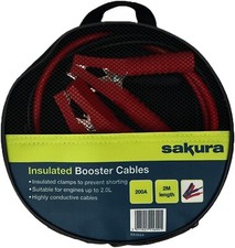 Sakura 200 Amp 2M Lunghezza Booster Cavi Salto Piombo Batteria Piatta Rottura Soccorso