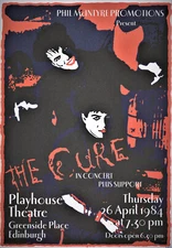 THE CURE  Concert Poster 12"x18" FREE SHIPPING