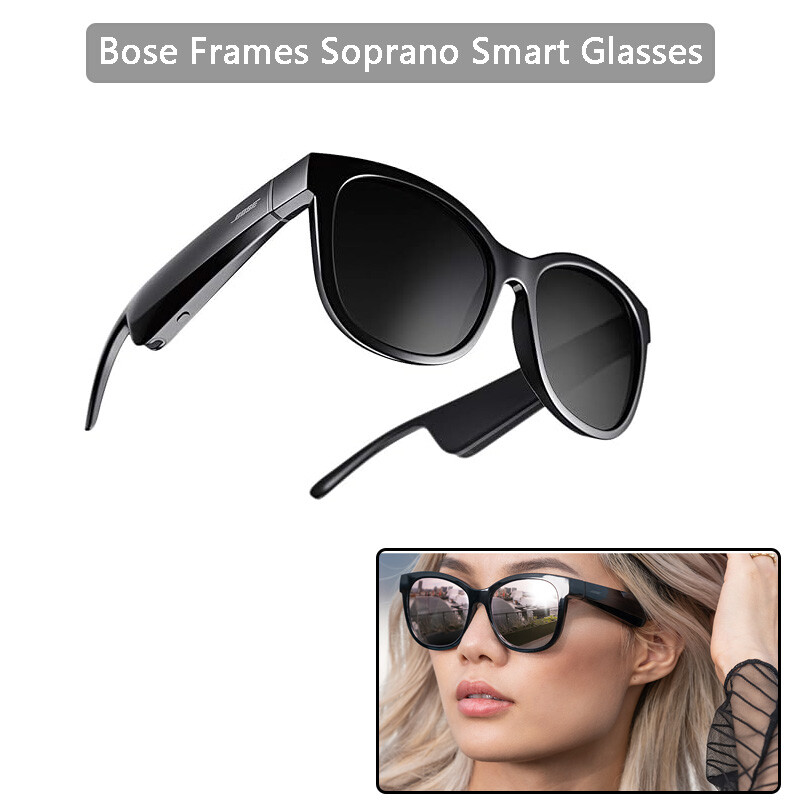 Bose Frames Soprano, Smart Glasses Bluetooth Audio w Open Ear Headphones Cat-Eye