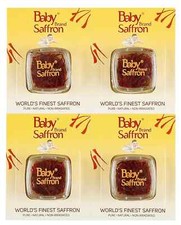 4 Box- 1 Gram each Original Premium Saffron Untreated Uncolored Baby Brand