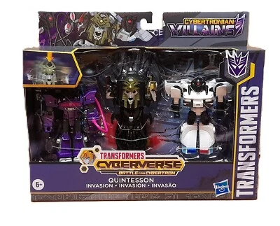 Transformers Figuren Cybervers Villains Quintesson Invasion 3erSet Hasbro E7839