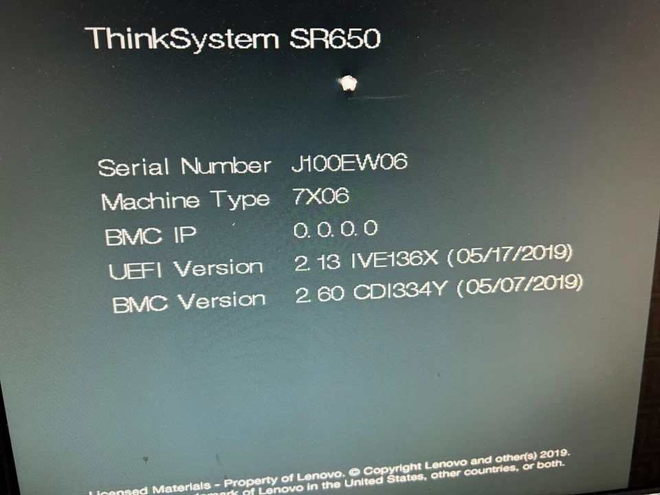 Lenovo SR650 gold 5215 x 2 cpu 2.5 GHz 32 GB RAM 2X 00YK615 2X 00YK613 Server *R - Image 3 of 4