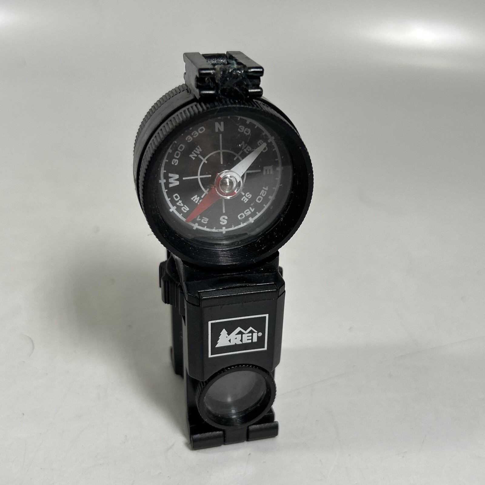 4-IN-1 Explorer's Survival Tool Compass Binoculars Magnifiers Signal Mirror