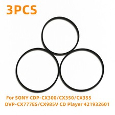 3 correas para reproductor de CD SONY CDP-CX300/CX350/CX355 DVP-CX777ES/CX985V 421932601