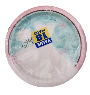 Something Blue 18ct Dessert Plates 7" Wedding Bridal Shower Dress | eBay