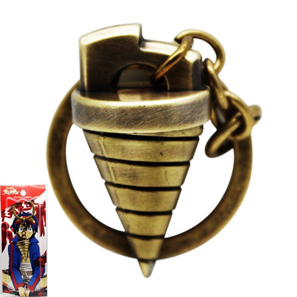 Anime Tengen Toppa Gurren Lagann Core Drill Keychain Cosplay Key Ring KC02 eBay