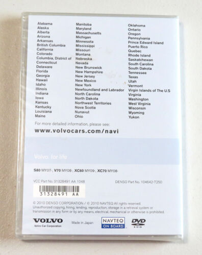 Volvo Navigation System VNS XC60 V70 XC70 S80 North America NEW SEALED - Bild 2 von 3