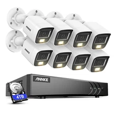 ANNKE 3K Lite 8CH DVR 5MP Color Night System Camera System CCTV Audio Recording