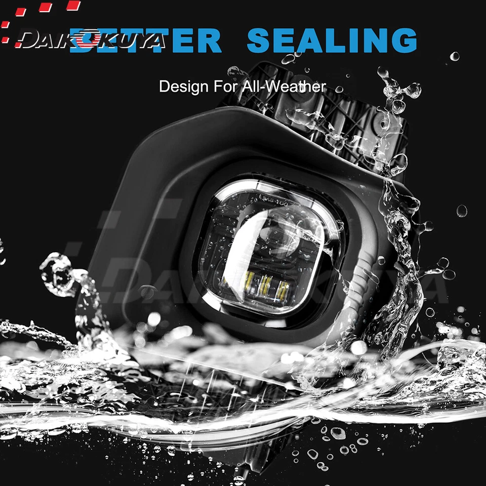 For Ford 2011-2016 F-250 F-350 F-450 F-550 Super Duty Bumper Lamp LED Fog Lights - Image 3 of 4