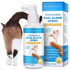 Anal Gland Spray for Cats, Cat Anal Gland Spray Relieving  Anti-Itch Fast Actin