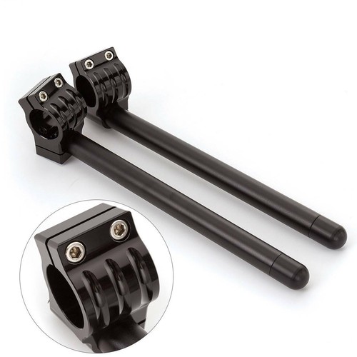 Barra de mango de horquilla con clip CNC para motocicleta de 34 mm para Yamaha Honda Kawasaki Ducati BMW - Imagen 2 de 11