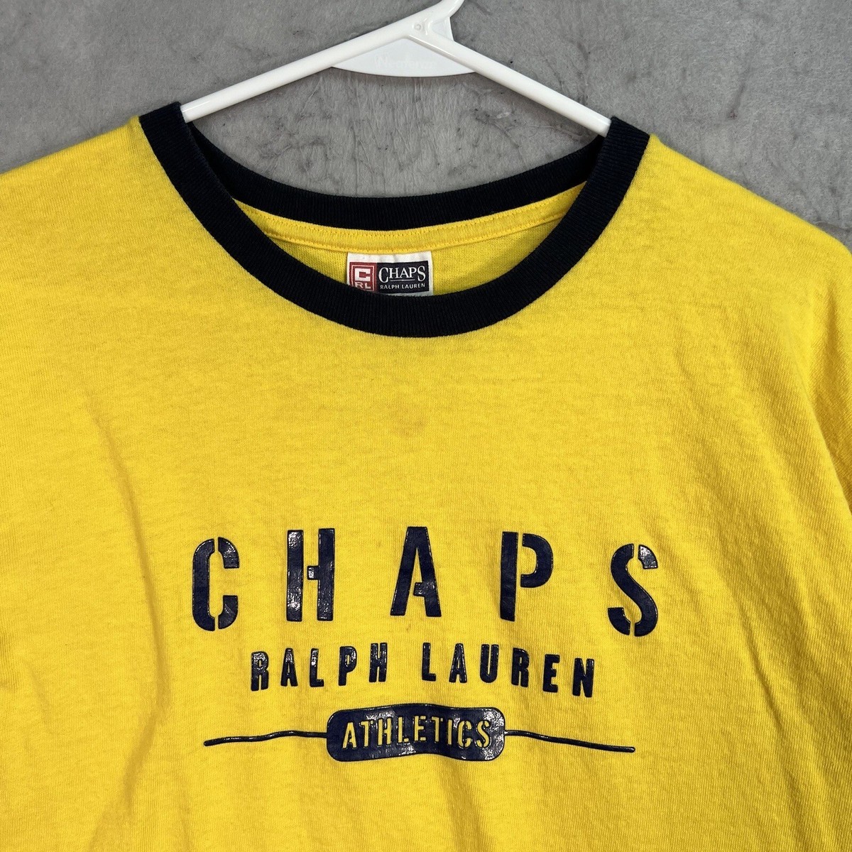 ラルフローレン　タンクトップCHAPS EST.1978MADE IN USA！ Vintage 90s Chaps Ralph Lauren Athletics T Shirt Adult Large