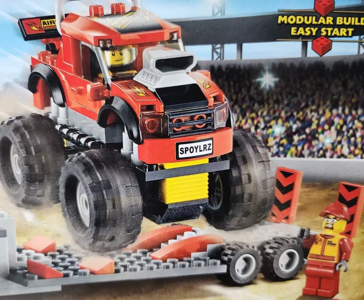 Lego city monster truck transporter on sale
