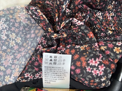 American Eagles Outfitters Floral Tiered Midi Dress Cottagecore Prairie New - Picture 15 of 15