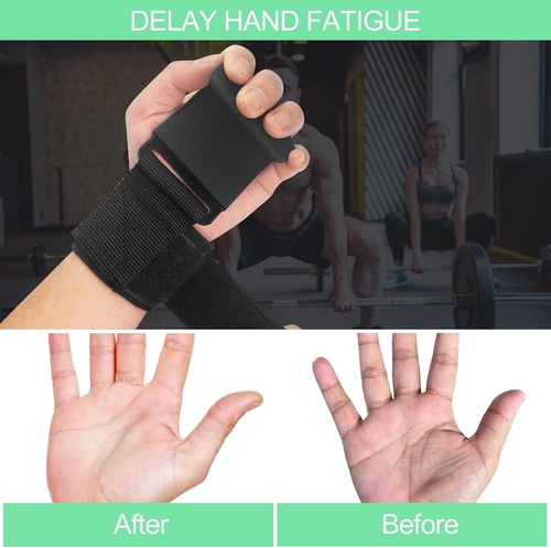Ganci Palestra Polsi (Coppia), Ganci Sollevamento Pesi, Gym Gancio Cinghie, Grip - Foto 3 di 12
