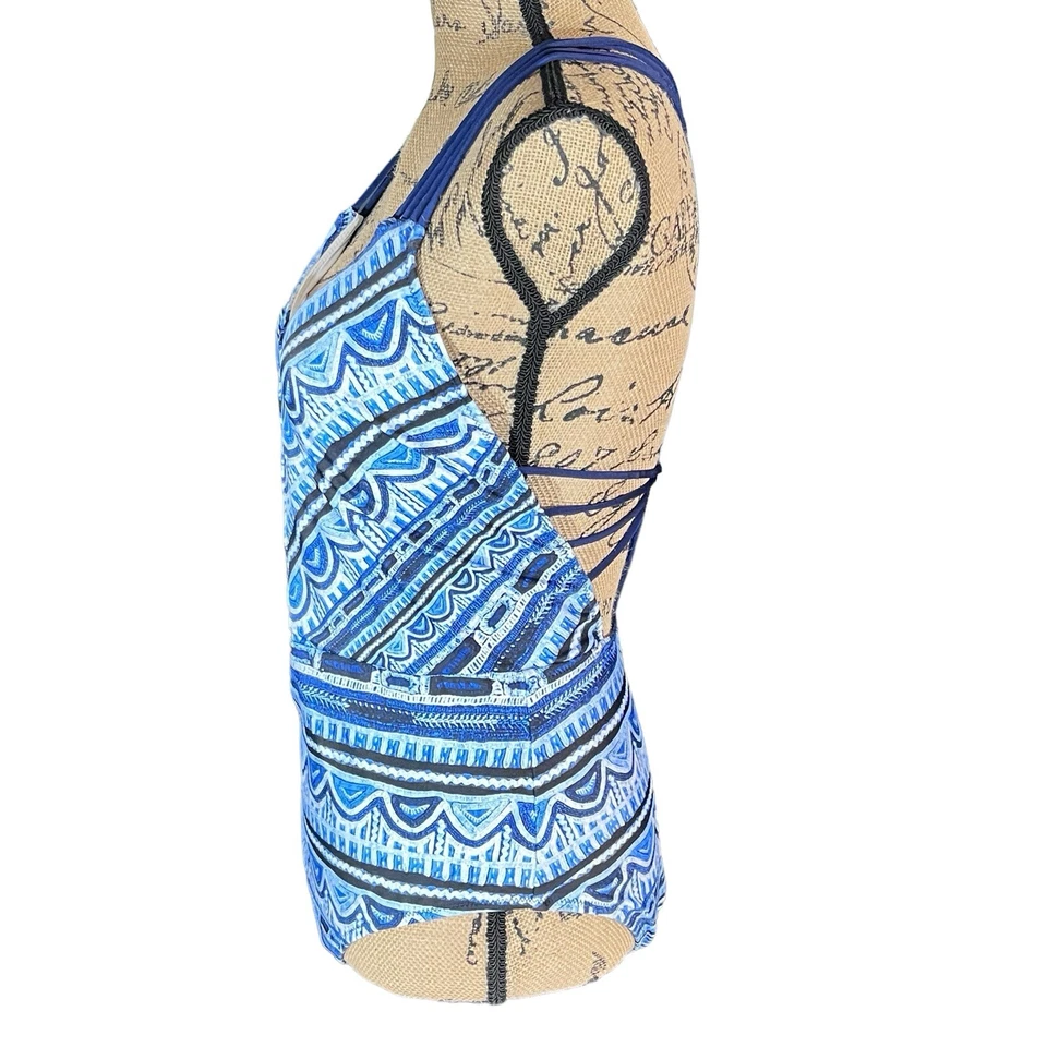 Traje de baño Nanette Lepore para mujer L Santori diosa vieira de una pieza con tiras en la espalda Foto 4 de 4