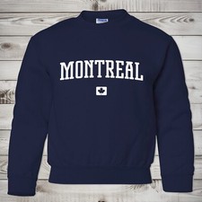 Montreal Kids Sweatshirt  Montreal Canada Youth Crewneck Sweatshirt  Quebec