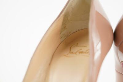 Christian Louboutin Size 37 Nude Patent So Kate 120 Heels 305cl217