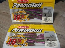 2 Packs Berkley Soft Fishing PowerBait - 3" Split Tail Minnow - Magic Man
