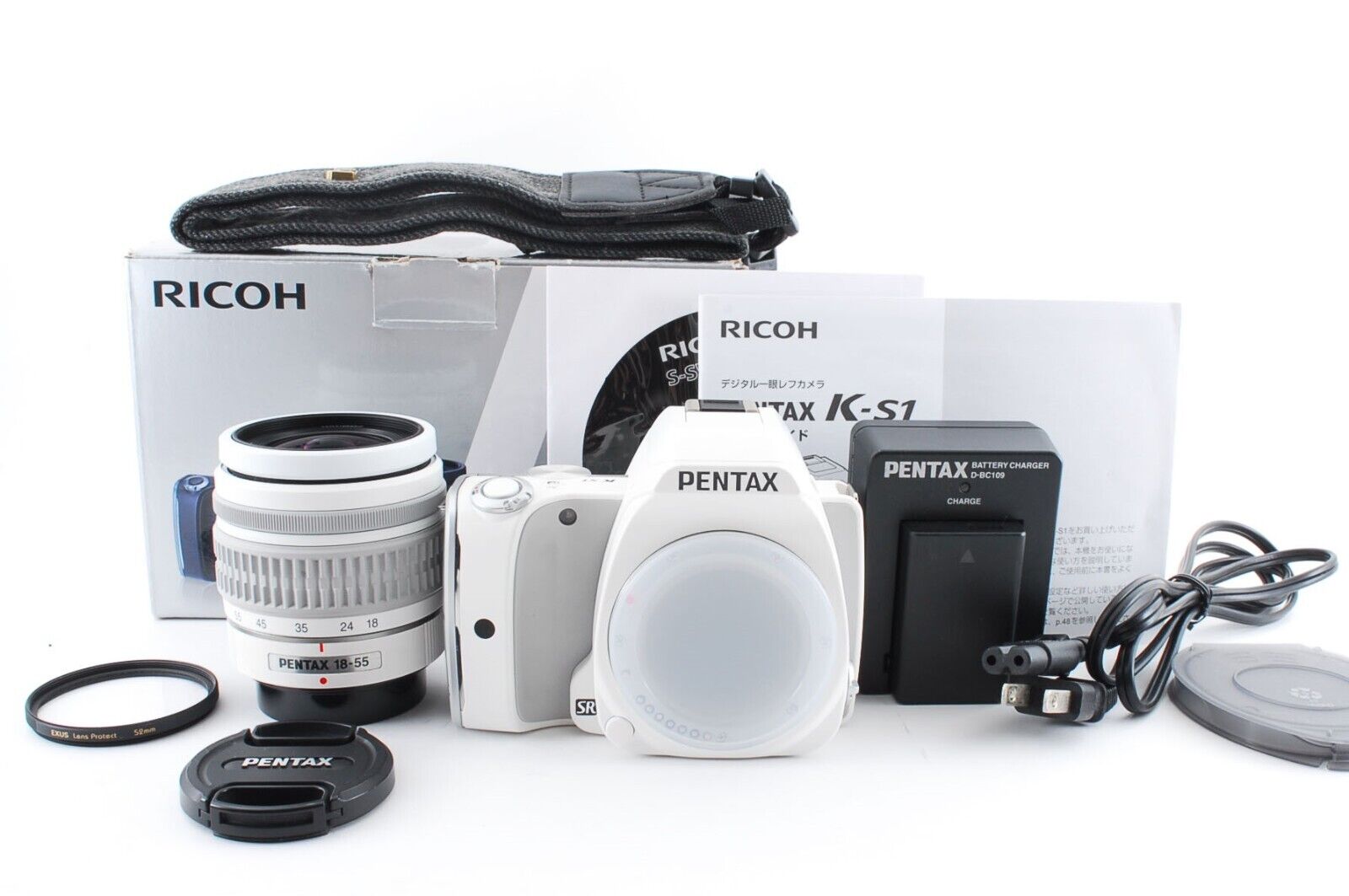 PENTAX K-S1 20.1MP White + 18-55mm AL Lens 