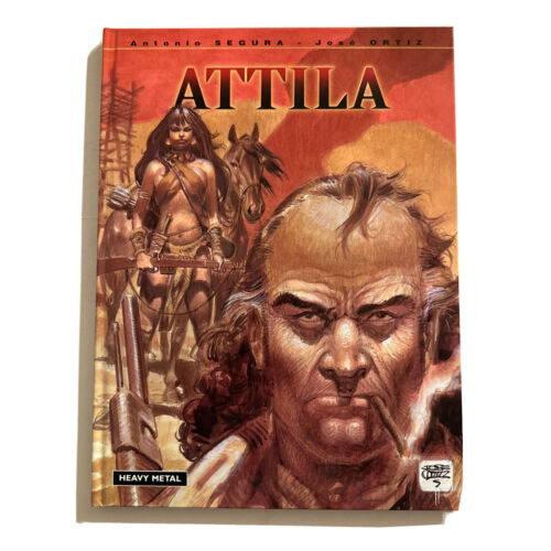 Roman graphique à couverture rigide Attila Antonio Segura Jose Ortiz magazine heavy metal - Photo 1/15