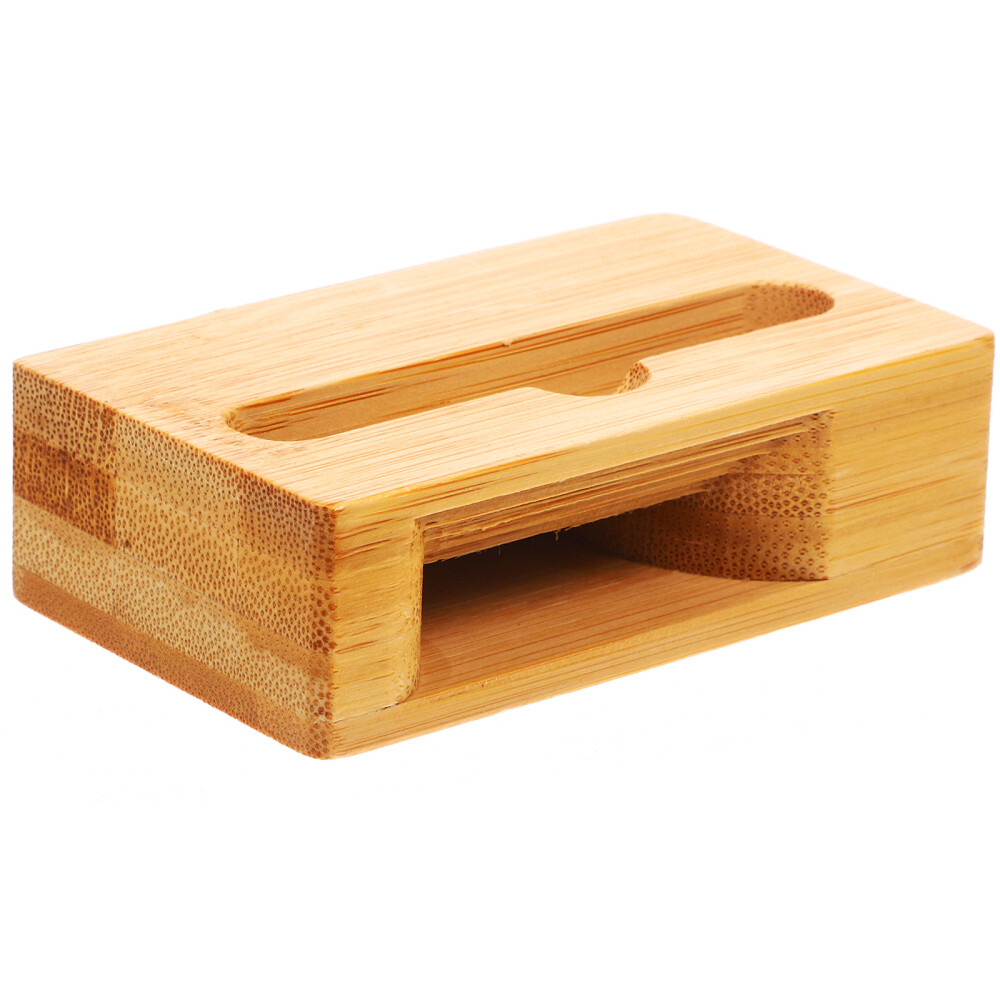 Phone Amplifier Stand Wood Speaker Holder for Bike Mobile Desktop Sound
