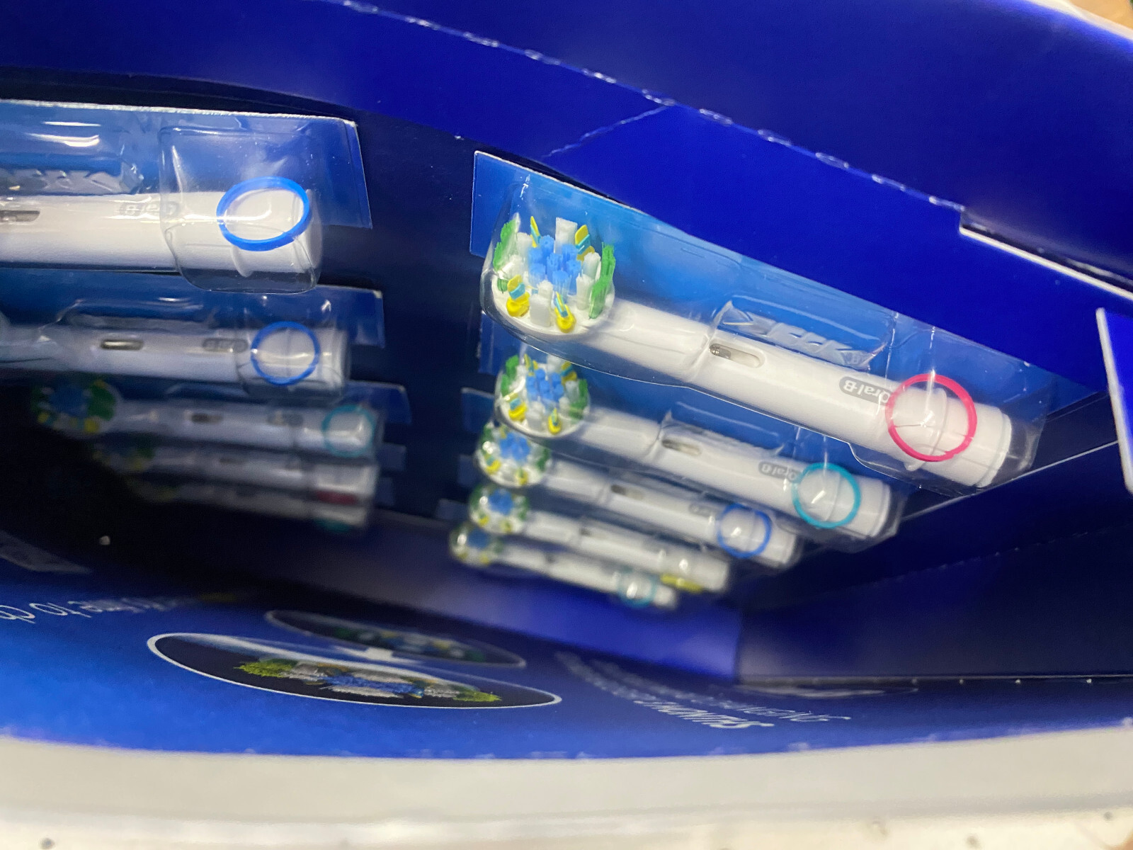 Oral B Replacement Electric Brush Heads Floss ActionX 10 Pack