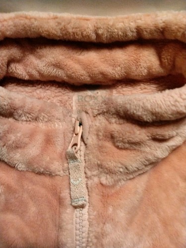 Roxy Girls Igloo Zip Up Fleece Soft Feminine & Warm 2 Pockets Faux Fur - Picture 8 of 14