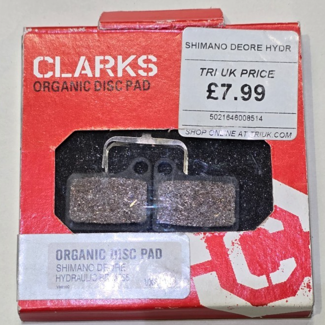 Clarks Organic Disc Brake Pads - VX810C Hydraulic
