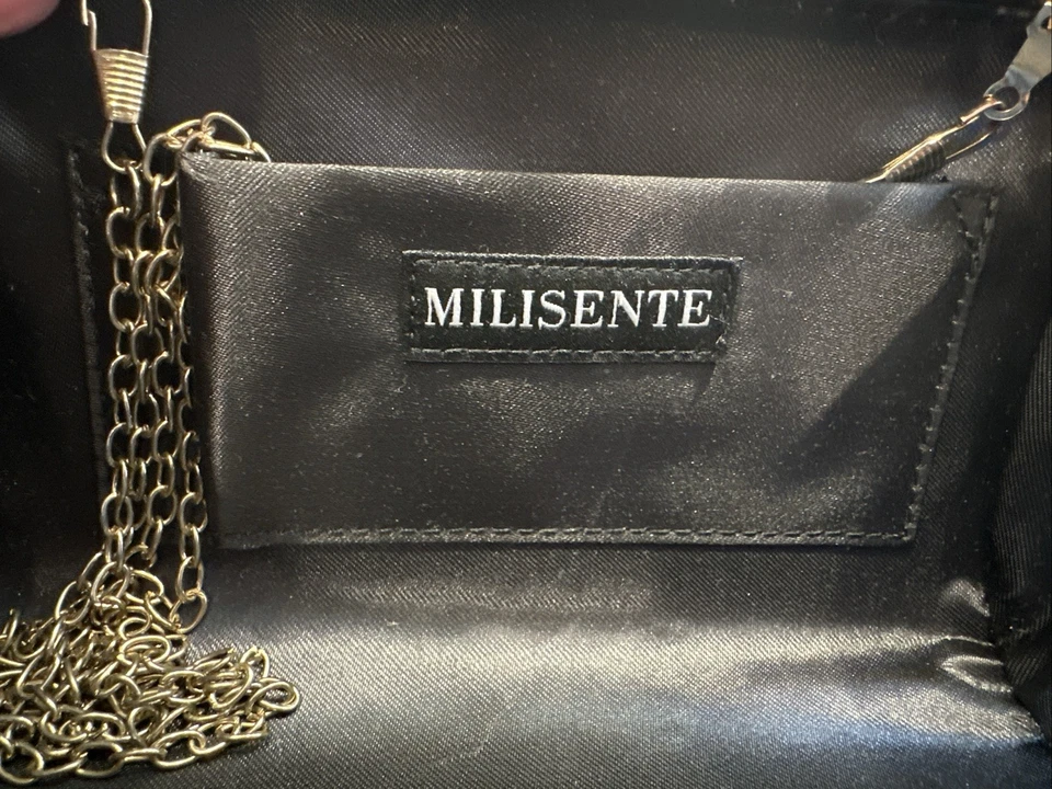 Cartera sin asas floral Milisente con cadena para el hombro IMPRESIONANTE joyas perlas formales Foto 3 de 4