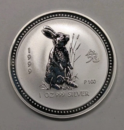 1999 Australian Silver Lunar 1 oz — photo from another recent sale