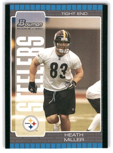 Heath Miller 2005 Bowman Football #140 Pittsburgh Steelers Rookie RC