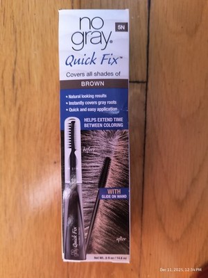 No Gray Quick Fix 5N Brown Hair Color With Wand Covers All Shades Of Brown
