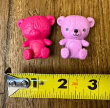 Barbie Mattel Chelsea Purple Pink Teddy Bear Lot of 2 Carnival Prize Mini Animal