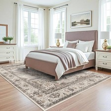 Washable Rugs 6x9 Area Rug  Large Rugs for Living Room - Oriential Distressed