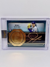 ROKI SASAKI Rookie 2025 Topps Five Star Golden Graphs Auto /30 Dodgers RC