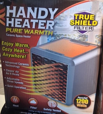 Small (Whole Room Heater) 1200Watts Gray for Work or Home Handy Heater InstaHeat