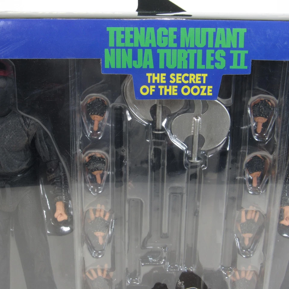 Juego de figuras de acción NECA TMNT II Secret of the Ooze Foot Soldier 2023 armas nuevas Foto 3 de 4