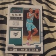 2023-24 Panini Contenders Rookie Season Ticket Brandon Miller #24 Charlotte Hor…