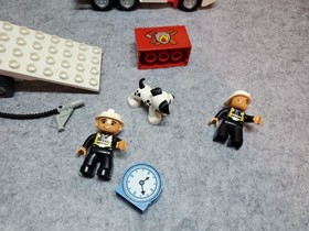 Lego Duplo Town Fire Set 6168 Fire Station & 5682 Fire Truck, PARTS, AS-IS