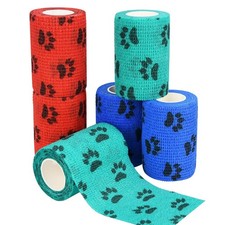 Vet Wraps, 6pcs 3" Self Adhesive Bandage Wraps, Non-Woven Pet Wraps for Dogs ...